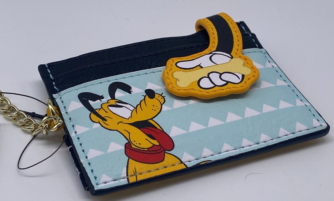 Disney Parks Pluto Slim Thin Card Wallet Keychain Clutch 2023 - NEW