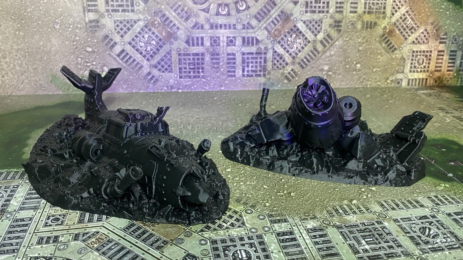 Tabletop Terrain: Crashed Planes\Scatter Terrain Warhammer 40K Compatible -7 PCS