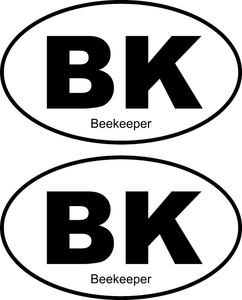 2 Beekeeping Decals  FREE SHIPPING