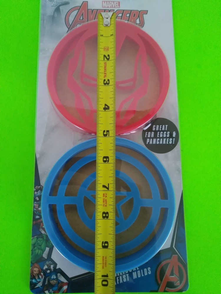MARVEL Avengers silicone breakfast molds 2 packs - see description