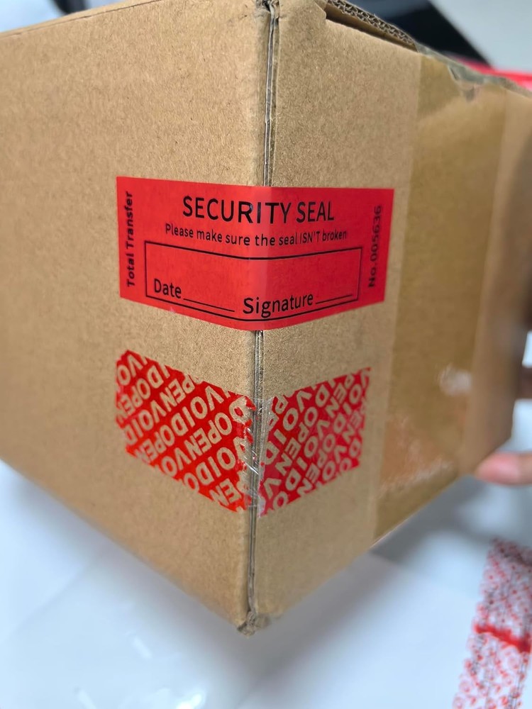 100PCS Void Stickers Tamper Evident Stickers,Writable Security Red