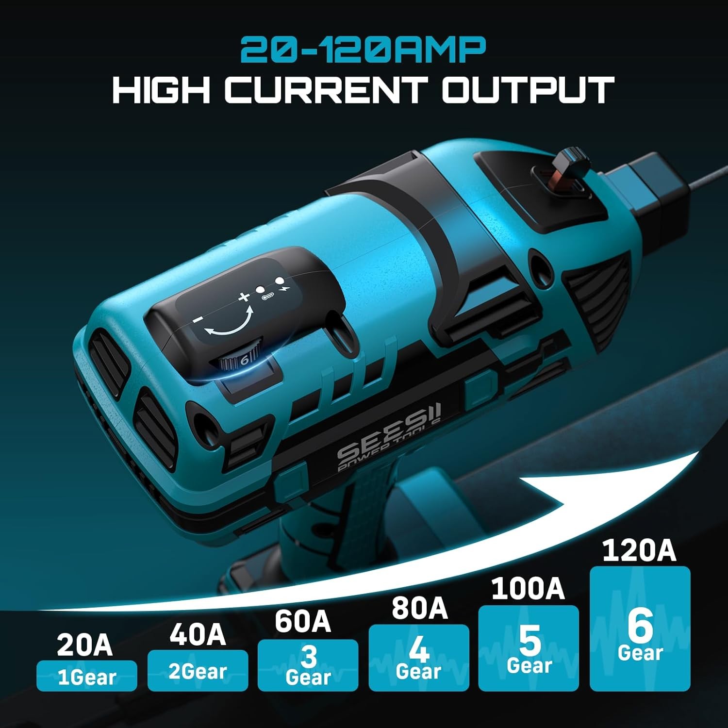 Seesii 110V Welding Machine 120Amp Portable ARC Welder Gun Hand Held Welder