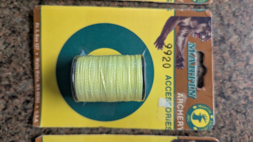 Vintage Martin Archery Serving Thread STRING Spool Archery Bow NOS LOOK READ