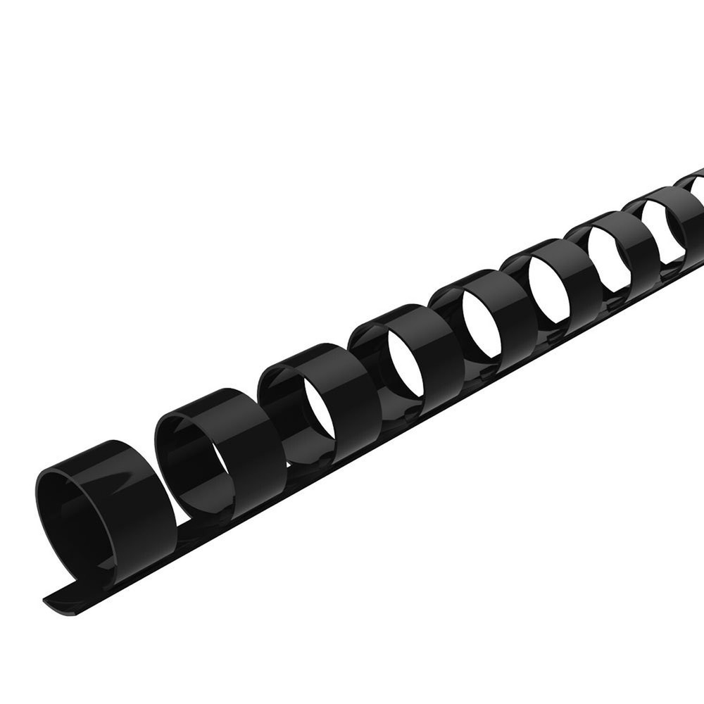 Rayson CR12BK-10305641 Plastic Binding Combs 90-Sheets Capacity, 1/2" Black C...