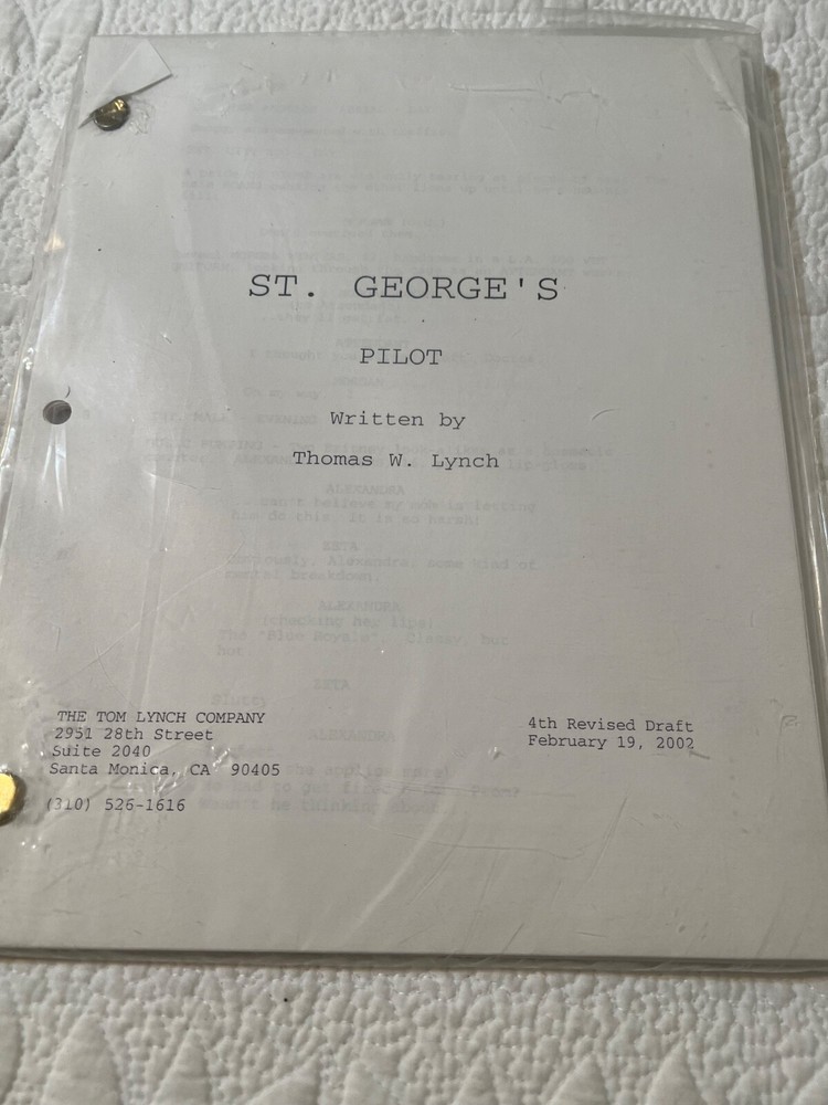St. George's Pilot  TV SCRIPT Television Series Original