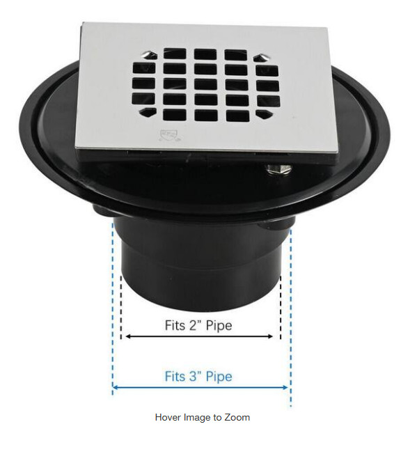 Everbilt TILE IN DRAIN SQUARE SS STRNR ABS - Missing