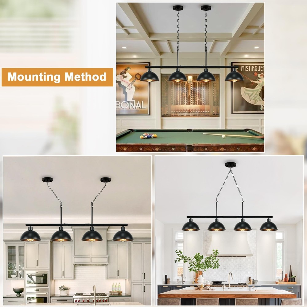 Pool Table Light,Billiard Light,Pool Table Lights Hanging Over Pool Table Kit...