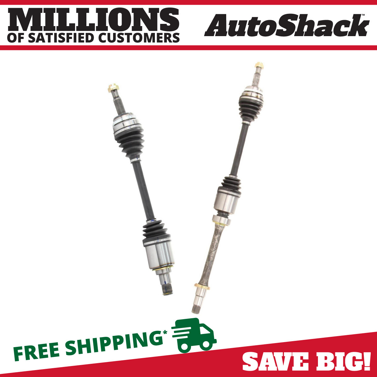 Front CV Axle Shaft Assembly Pair 2 for 2012-2015 2016 2017 Toyota Camry 2.5L