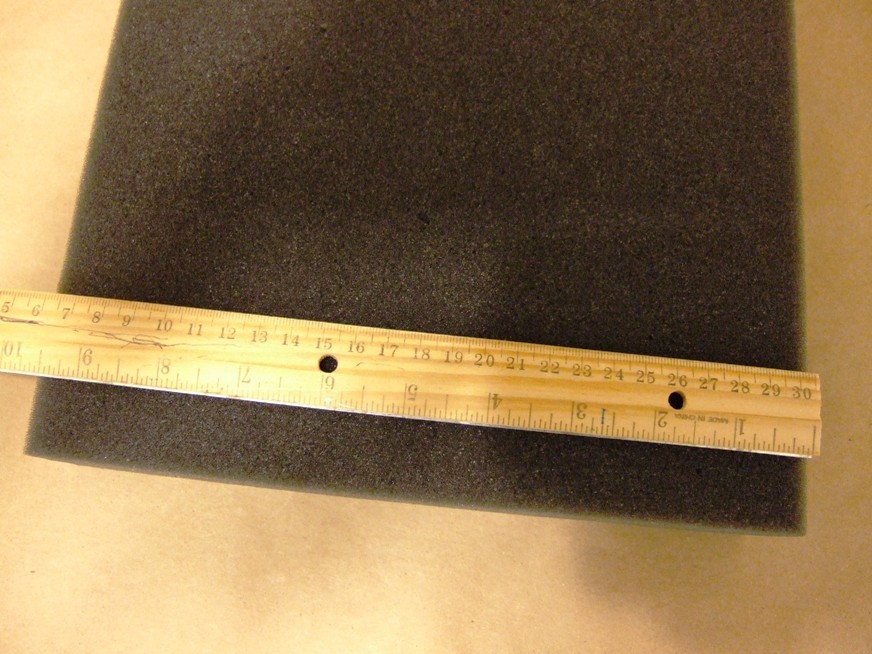 Lot 3 - Recycled Foam Gray Packing shipping Protection Medium Density Block 3x