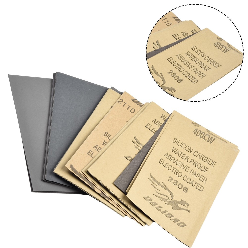 Versatile Silicon Carbide Sandpaper Bundle for DIY and Industrial Projects