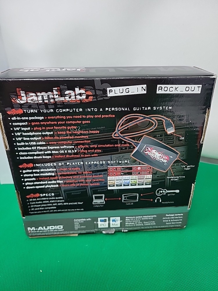 M-AUDIO JamLab USB Guitar Interface - Open.box.