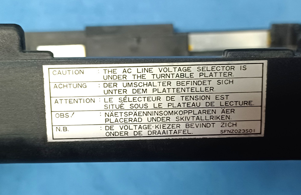 Technics SL1210 MK2 Quartz Direct Drive Turntable Rubber Base Bottom