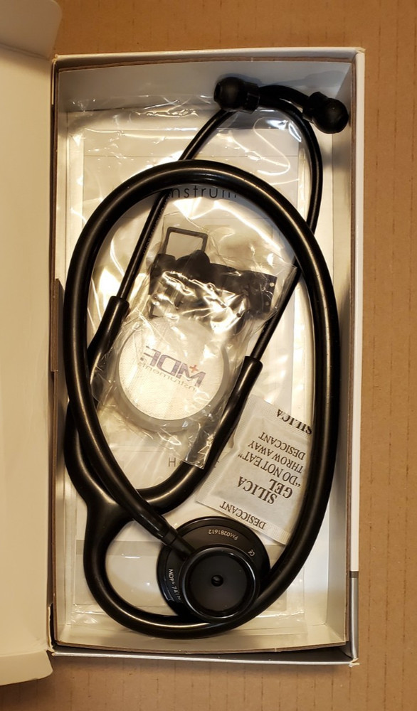 MDF Instruments Acoustica Lightweight Stethoscope MDF 747XP Black Opened/New