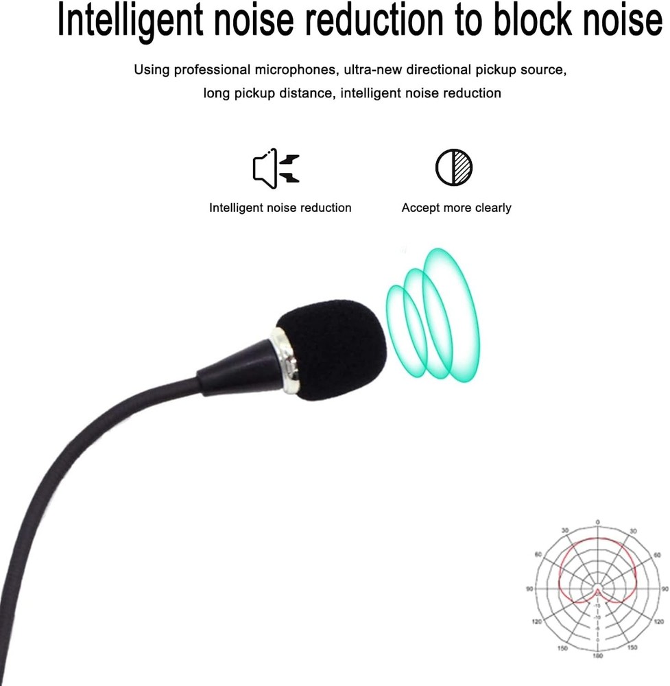 Mini Microphone Mini Notebook Mic 3.5 mm Socket Notebook Microphone, Compatible