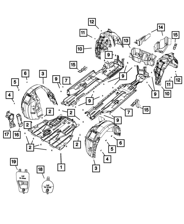 Genuine Mopar Nut And Washer 6510462AA