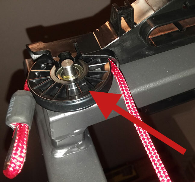 ONE USED BOWFLEX HVT Frame Mount Cable Pulley