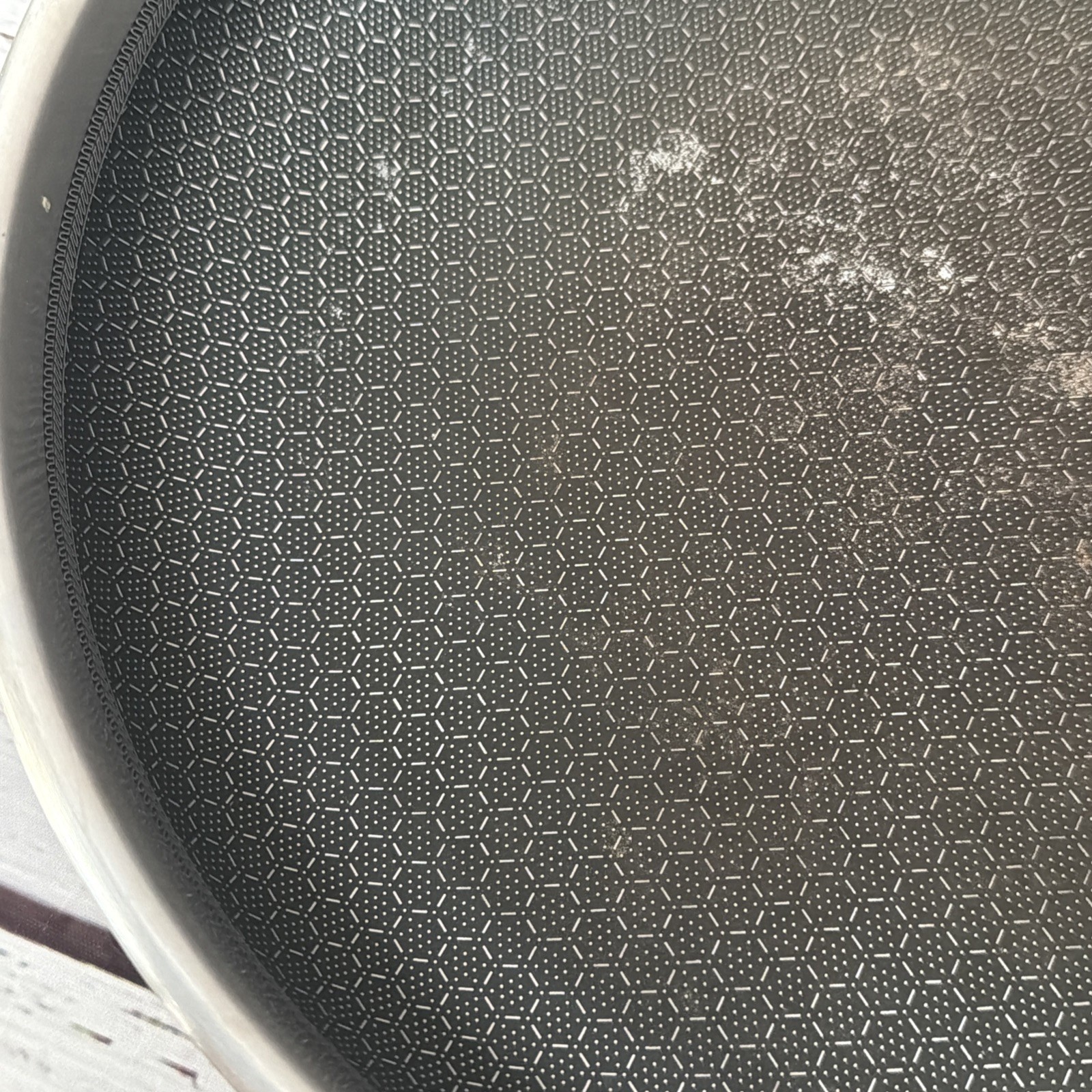 Pampered Chef 12" Stainless Steel Pan HEX Clad SKILLET w/ GLASS LID!