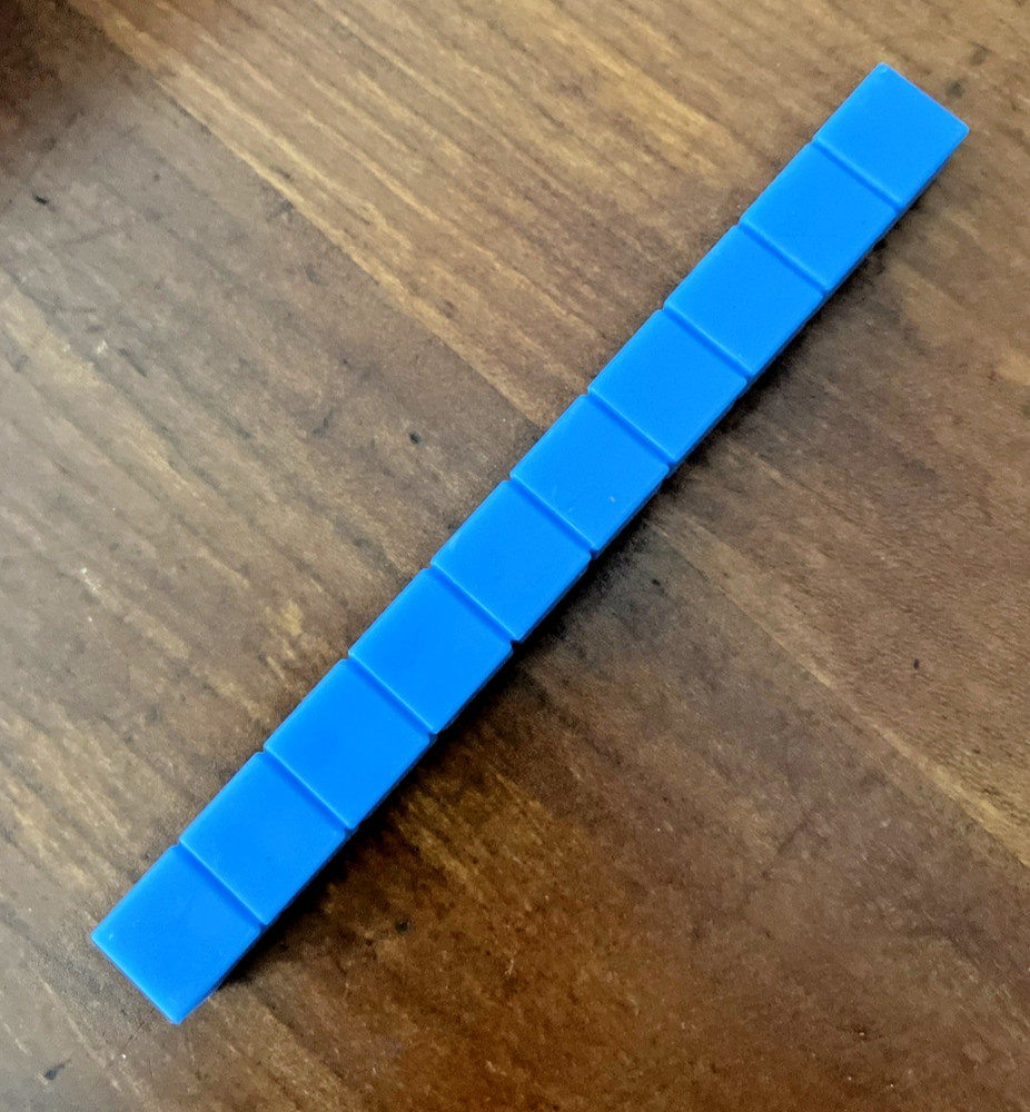 50 Base Ten Rods Math Manipulatives Counting Blocks Blue