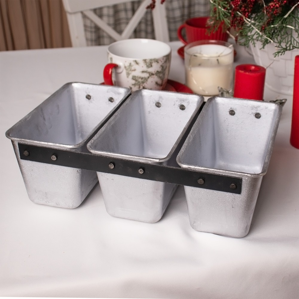 3pcs L7 Bread Form Pan Loaf Aluminium Mold Baking Ovenware Bakeware Kitchen