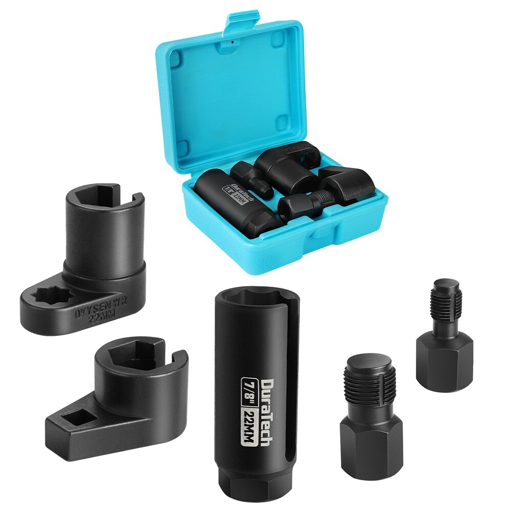 DURATECH O2 Oxygen Sensor Socket Thread Chaser 3/8 1/2"x7/8" 22mm Wrench Remover