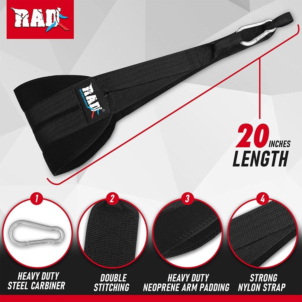 RAD Hanging Ab Straps for Pull up Bar & Abdominal Muscle Building Rip Resistant