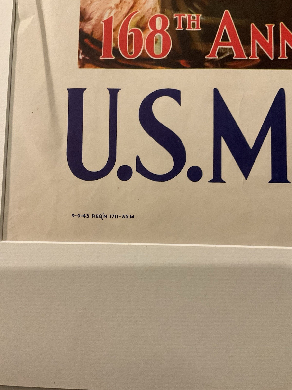 Original 1943 U.S. Marine Corps WWII Poster – Semper Fidelis