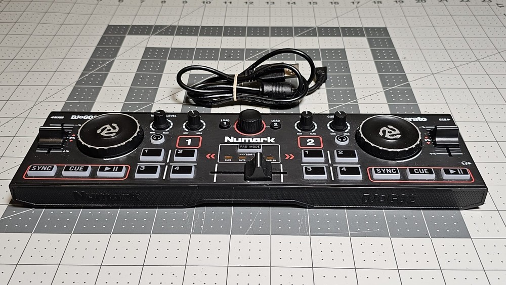 Numark DJ2GO2 Touch | Pocket DJ Controller with Jog Wheel Scratch