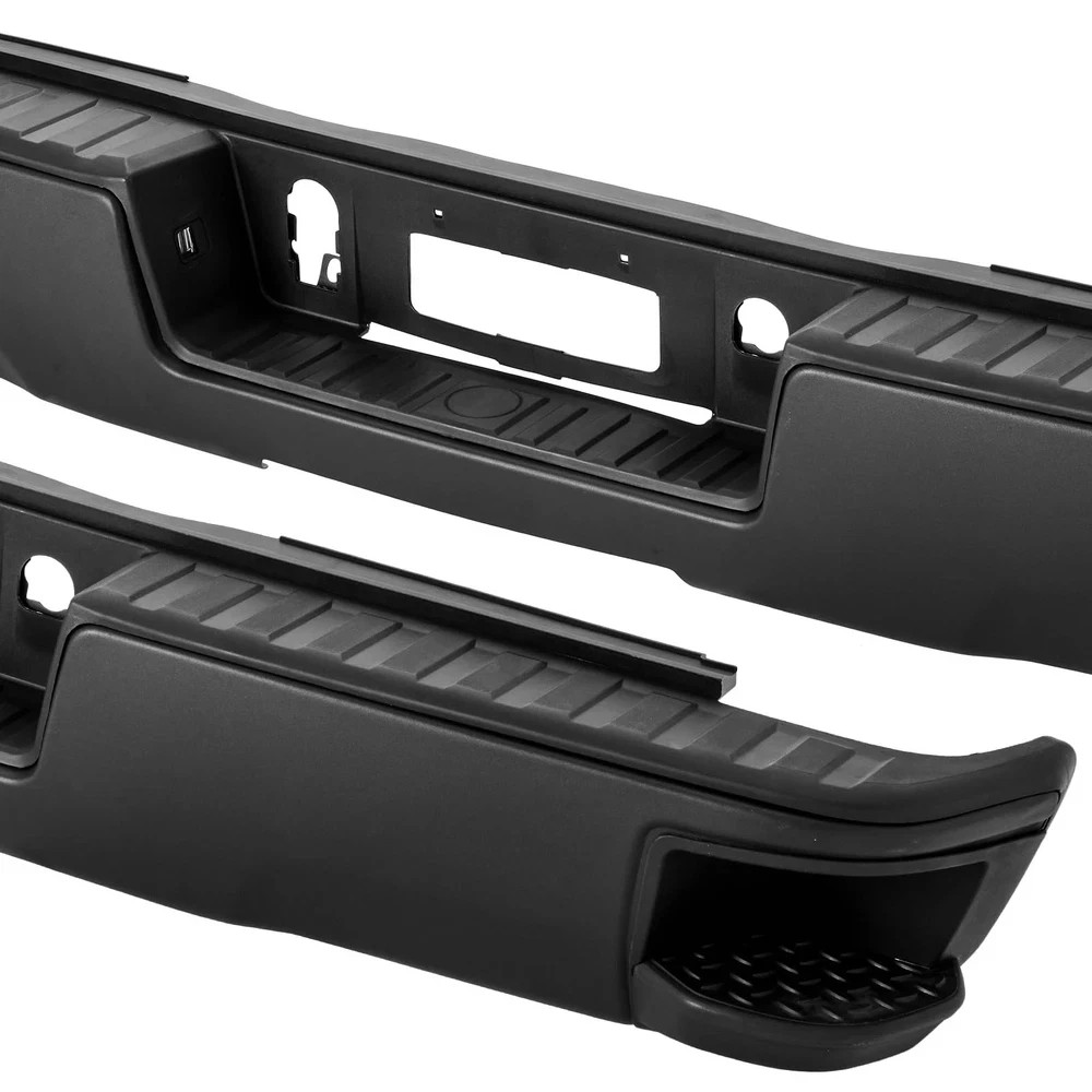 Rear Step Bumper Compatible with 2014 2015 2016 2017 2018 Chevy Silverado/GMC