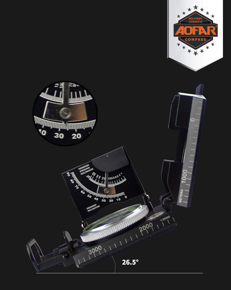 Zinc Construction Compass for Activities - AF-4074