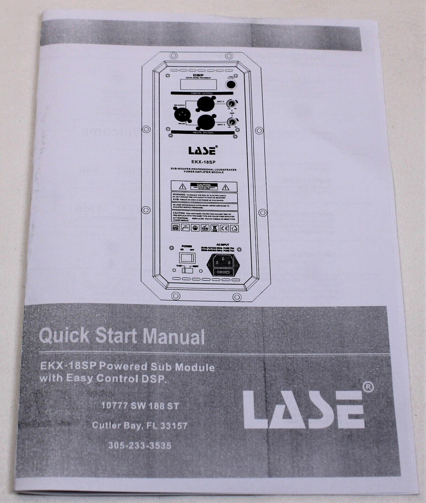 LASE Replacement Amplifier Module EKX-18SP for Electro Voice EV EKX 18SP Sub