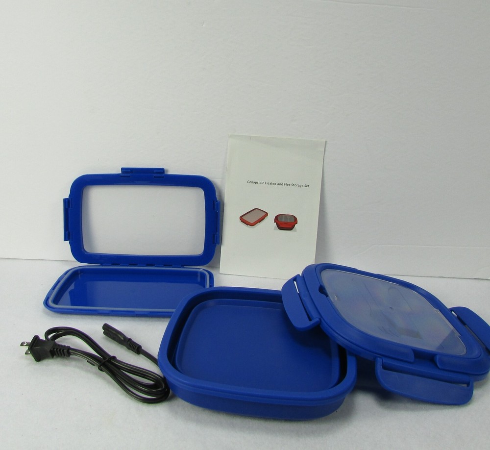 Storable Solutions Blue Square Collapsible Food Warmer and Flex Box Set
