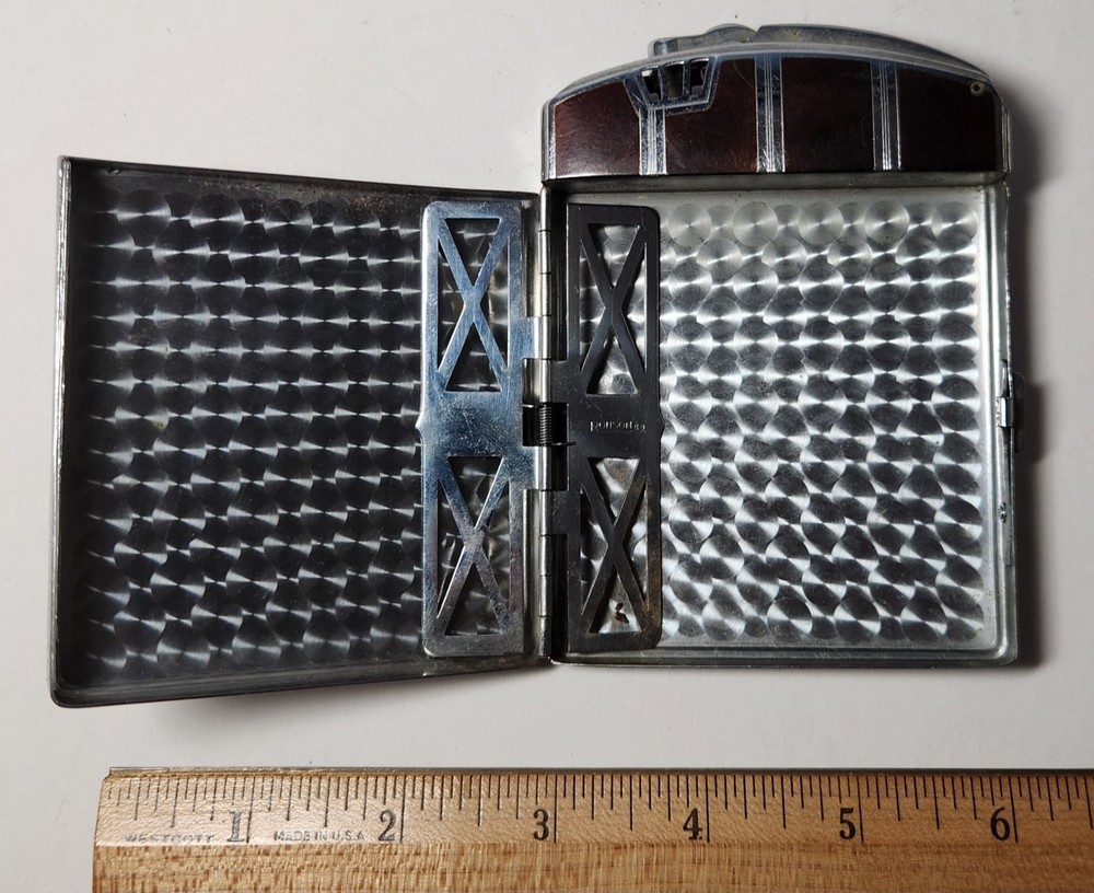 Art Deco Ronson Cigarette Lighter/Case Combination