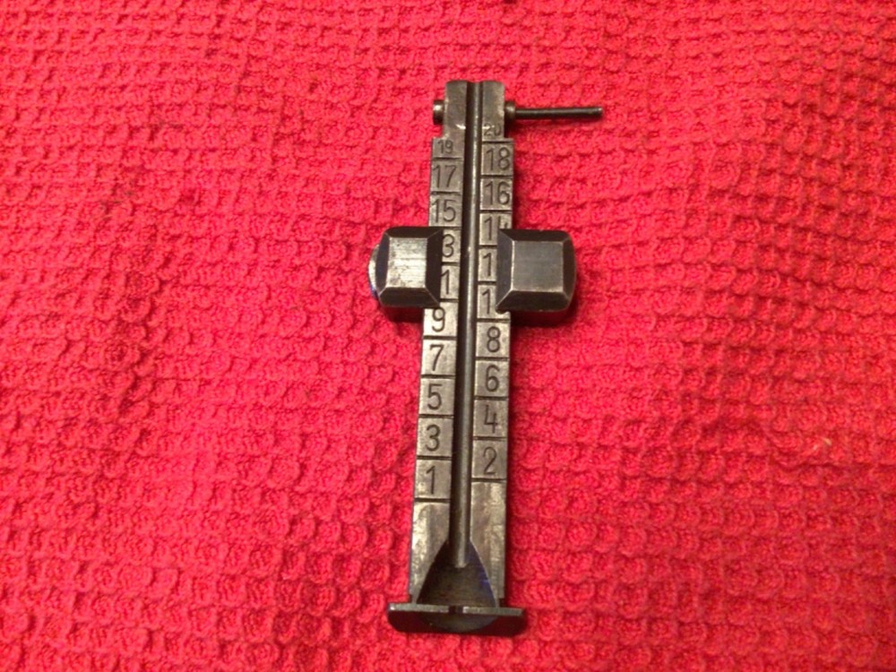 WW2 German K98 Mauser Complete Rear Sight Base Sight Ramp Spring
