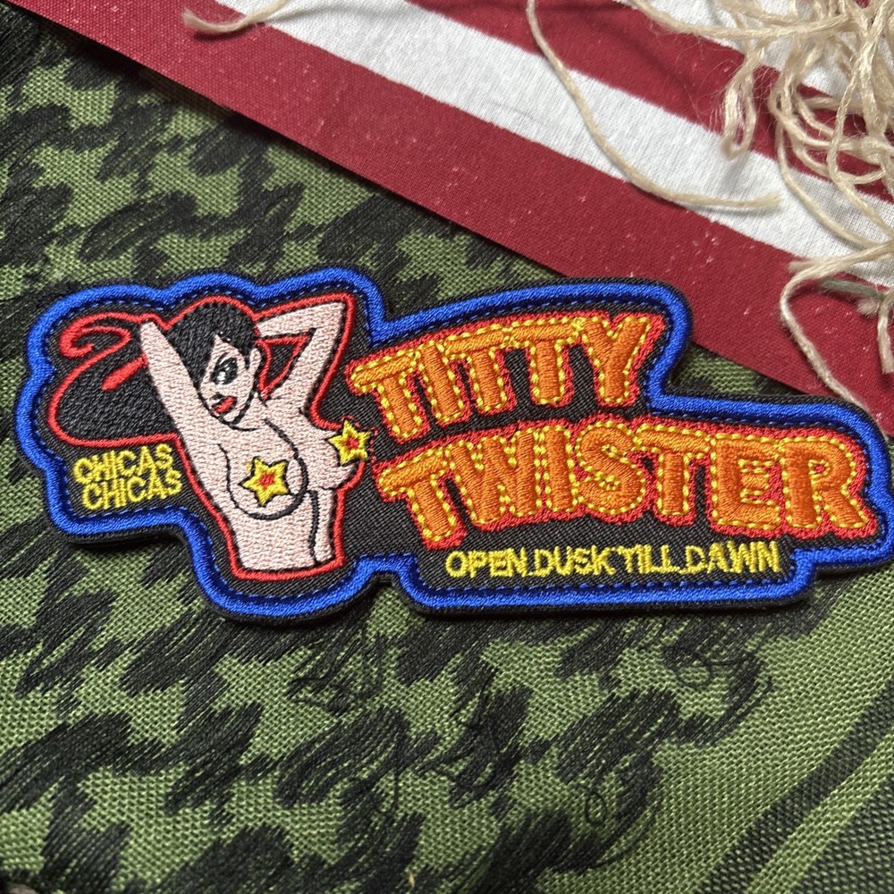 Bar From Dusk Till DawnMorale Patch ~5.25x2” XL Hook & loop Tactical Gear Patch