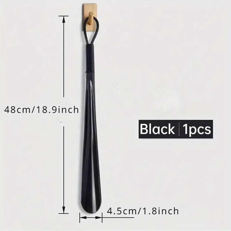1PC Extra Long Flexible Plastic Shoe Horn – No Bending, Durable Shoe Spoon Assis