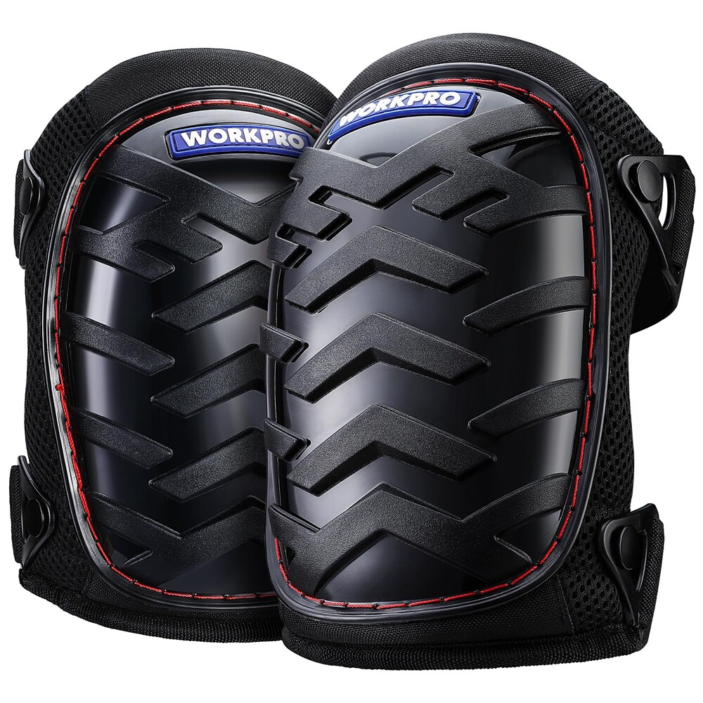 Gel Knee Pads Heavy Duty Work Kneepad Adjustable Buckle Strap Durable Button NEW