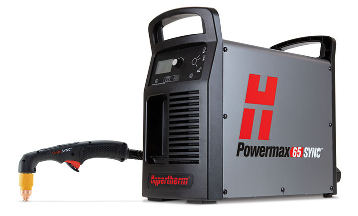 Hypertherm Powermax 65 SYNC Plasma Cutter w/ 25 ft. 75 Degree Handheld Torch