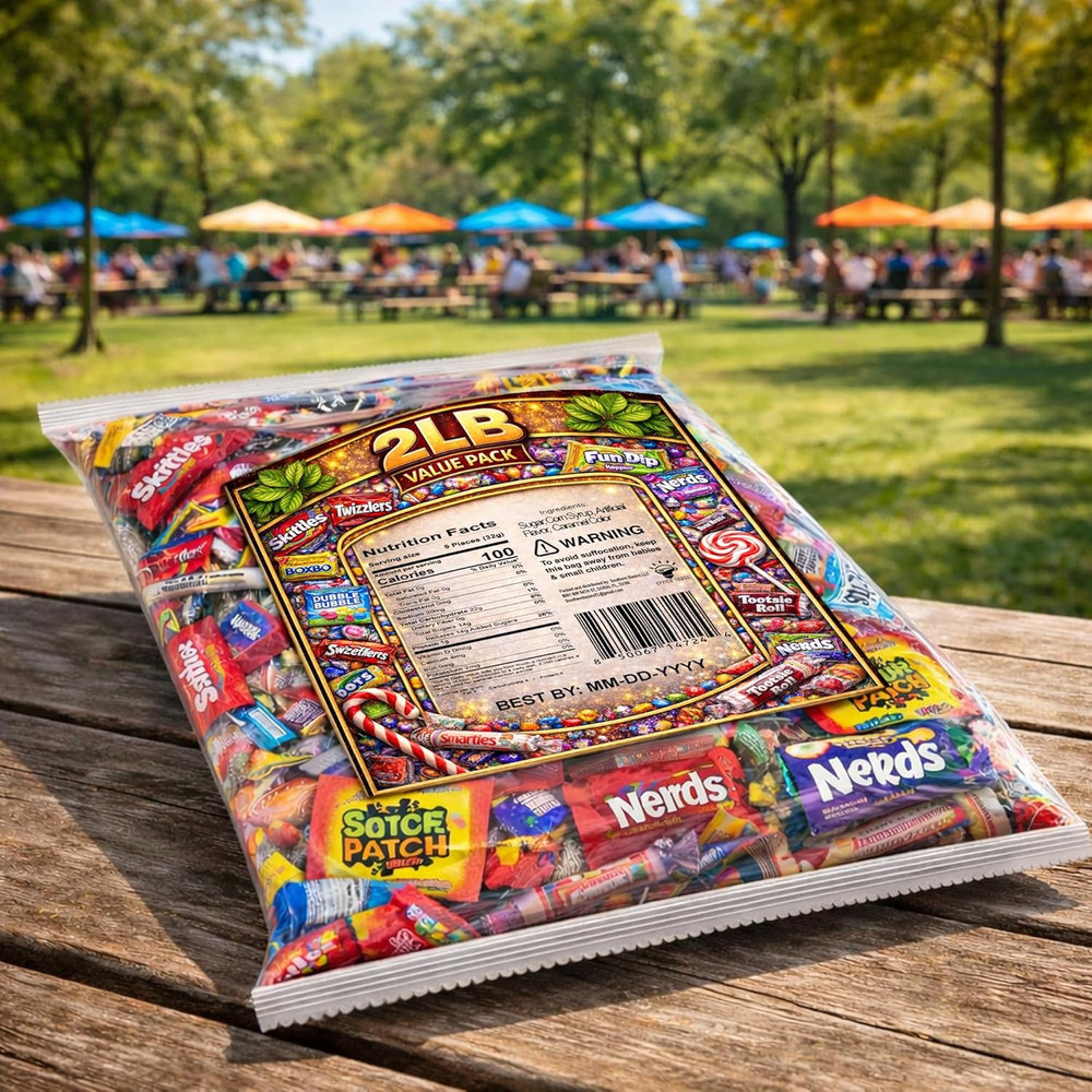 Ultimate Assorted Candy Mix 2 LB Bulk – Individually Wrapped Candy Variety Pack