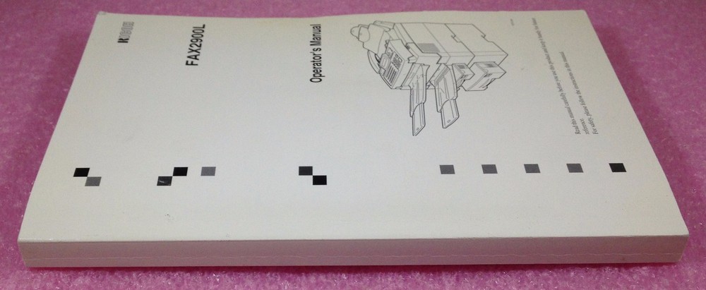 RICOH FAX2900L OPERATOR'S MANUAL