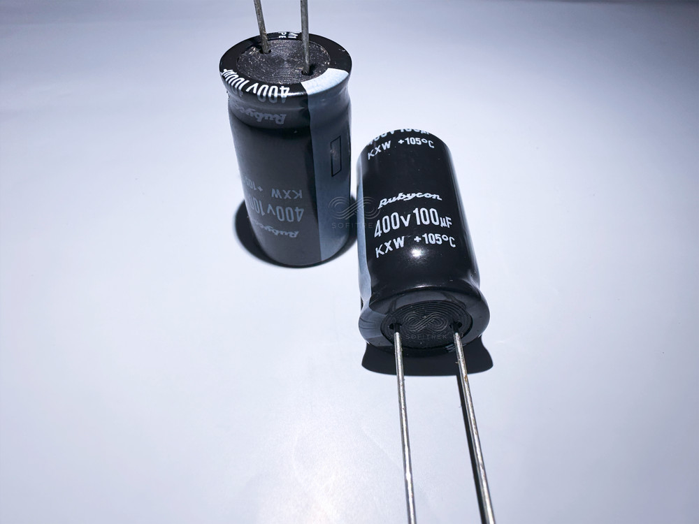 5Pcs KXW Rubycon 100uF 400V 16x30mm Aluminum Electrolytic Capacitor
