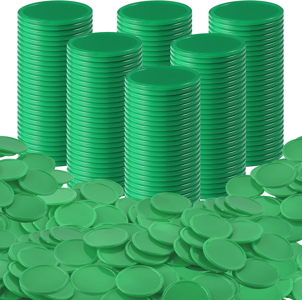 1 1/2 Inches Plastic Poker Chips Learning Counters Disks Bingo Chip Counting ...