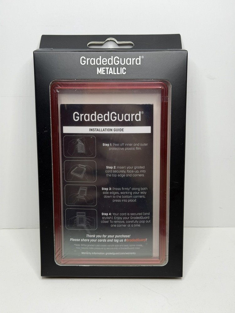 GradedGuard PSA Graded Guard CRIMSON Metallic Limited Edition New
