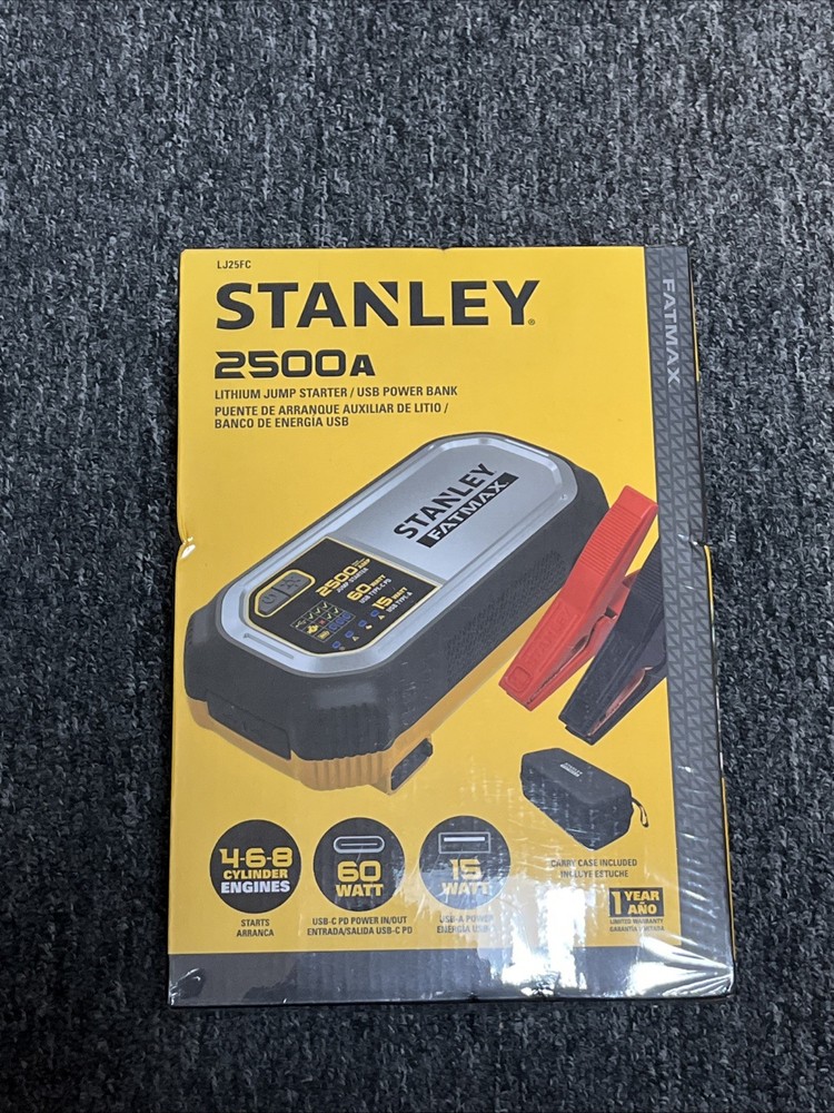 Stanley Fatmax 2500 AMP Lithium Jump Starter