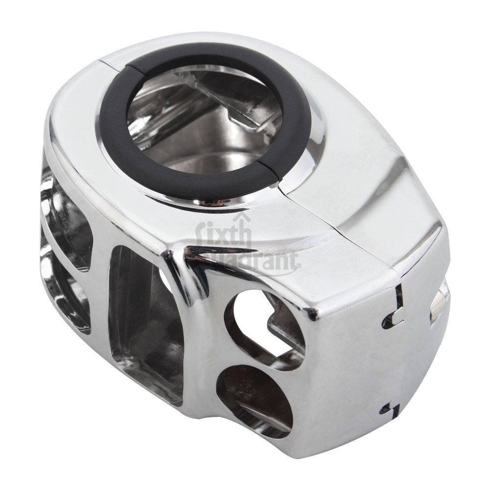 For Harley Touring Street Road Glide Chrome Handlebar Control Switch Housing