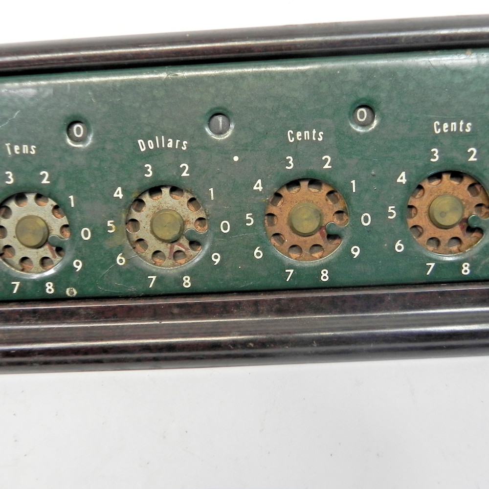 Vintage LIGHTNING CO. ADDING MACHINE with box