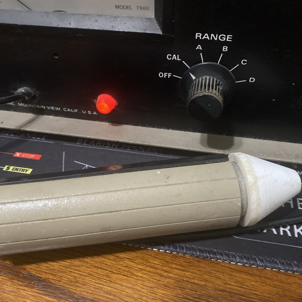 Raytek Thermoprobe T1000 Partially Tested Probe Cable Degrees Centigrade Workin