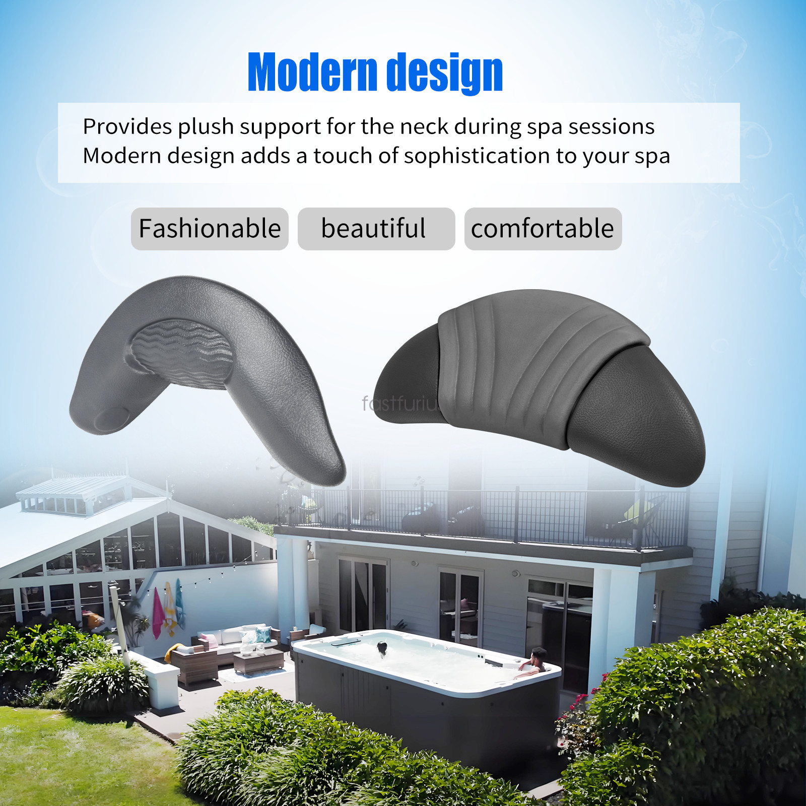 Neck Pillow & Head Rest Pillows fit Artesian Island spas hot tubs 26-1303-85