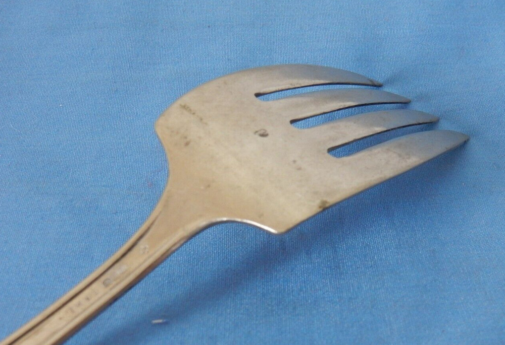 National Silver Silverplate Doric 8" Cold Meat Serving Fork