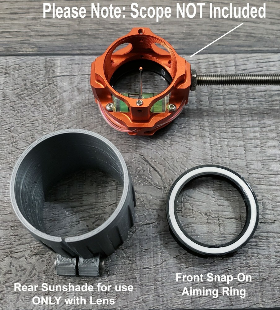ACCURIZING KIT FOR TOPOINT COMPOUND ARCHERY SCOPE 3D PRINT TARGET RING AND SHADE