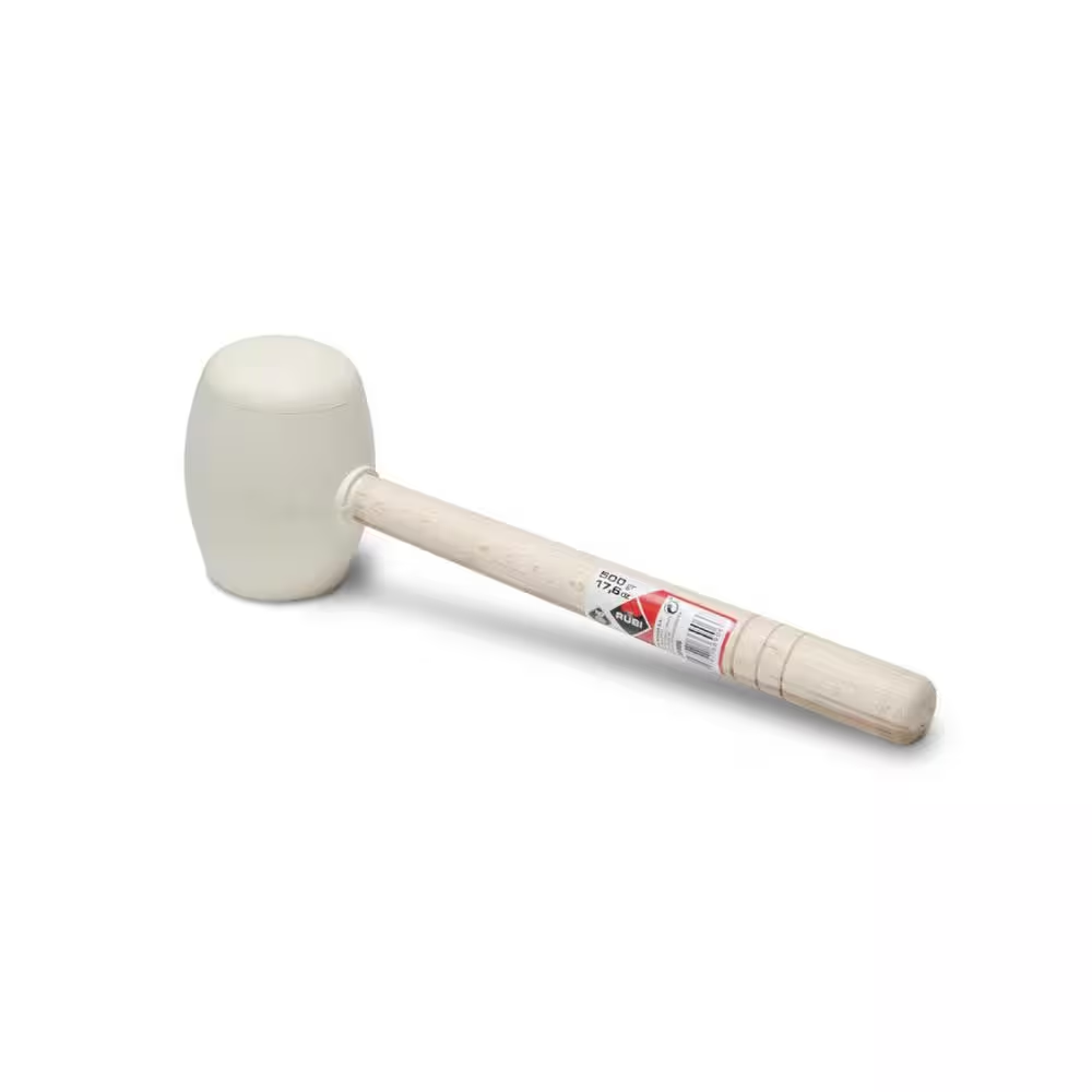 17.6 Oz. Rubi White Rubber round Mallet